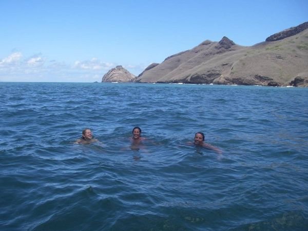 Regular dip in the sea