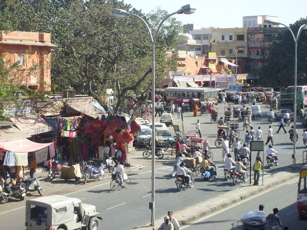 The busy streets of Jaipur