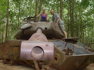 Old millitary tank