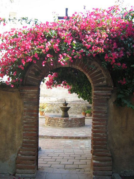 Archway leading to the sacred garden