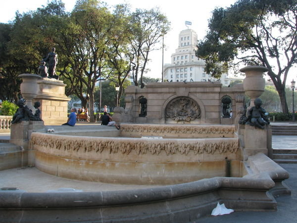 Fountain at Placa Catalunya
