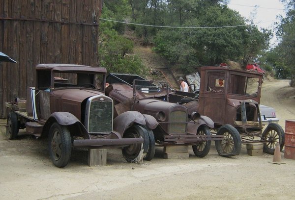 Old cars at the gold mine