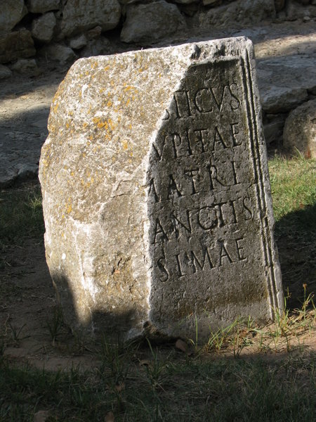 Roman inscription on stone