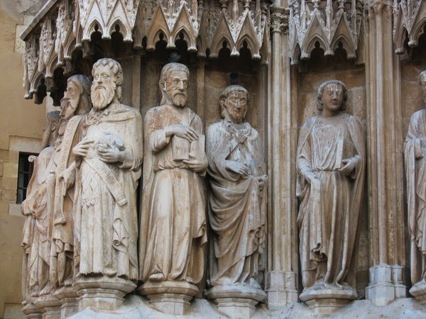 Carvings on cathedral