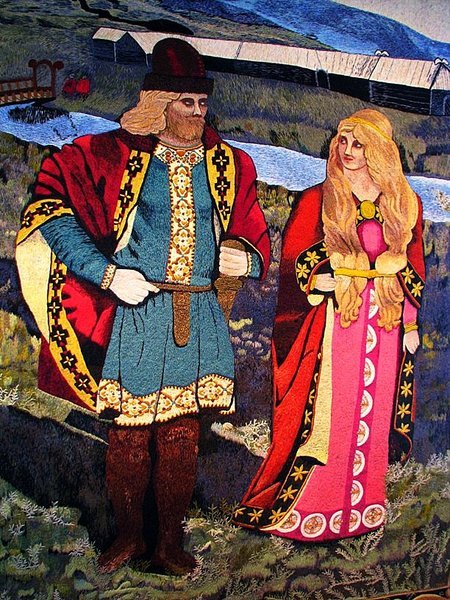 Tapestry at Skógar Folk Museum 