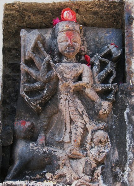 Statue on temple