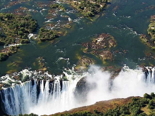 Aerial View of Victoria Falls