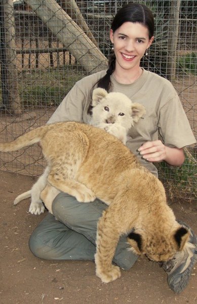 Playing with the cubs