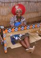 Zulu woman weaving