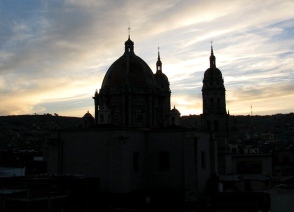 View of the church in the evening