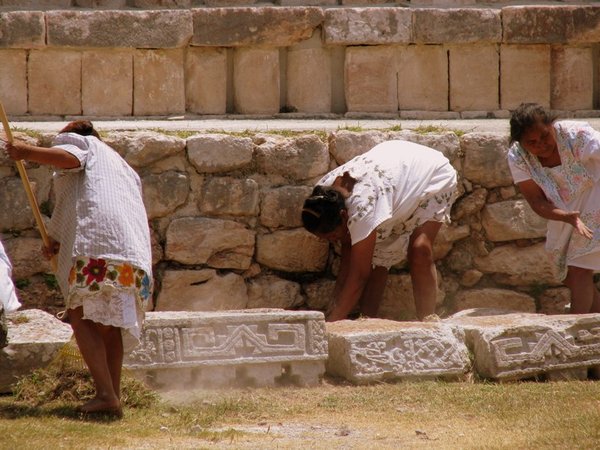 Workers at Uxmal