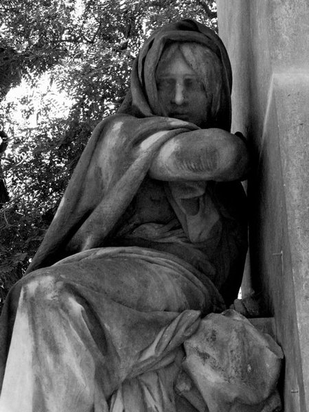 Statue in the graveyard