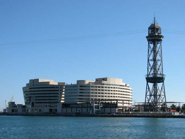 View of Barcelona docks