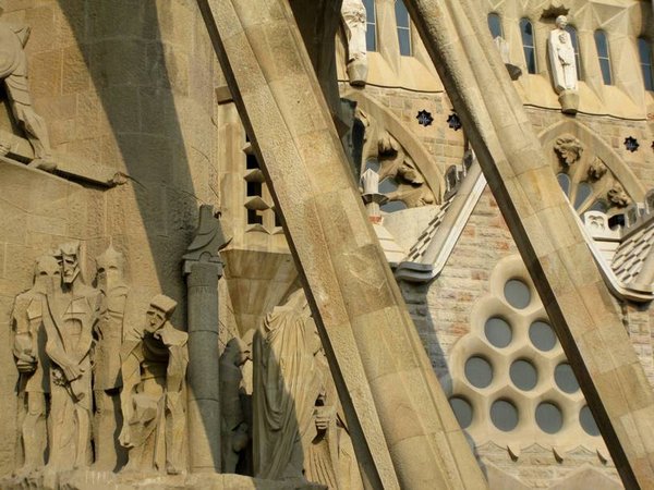 Carvings on the Sagrada Familia