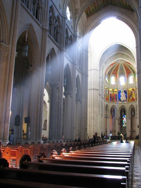 Interior of Almudena Cathedral 