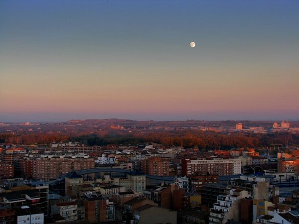 View of Lleida in the evening