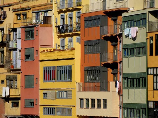 Colourful facades