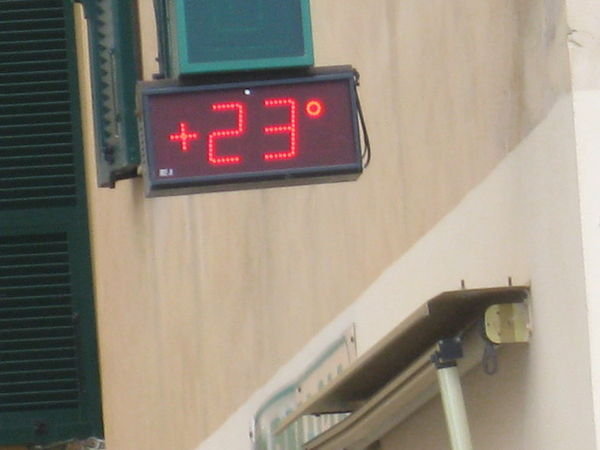 Here ın Europe they put + or - ın front of the temperature