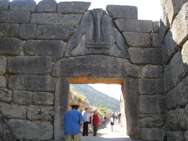 The Lion gate at Mycenae