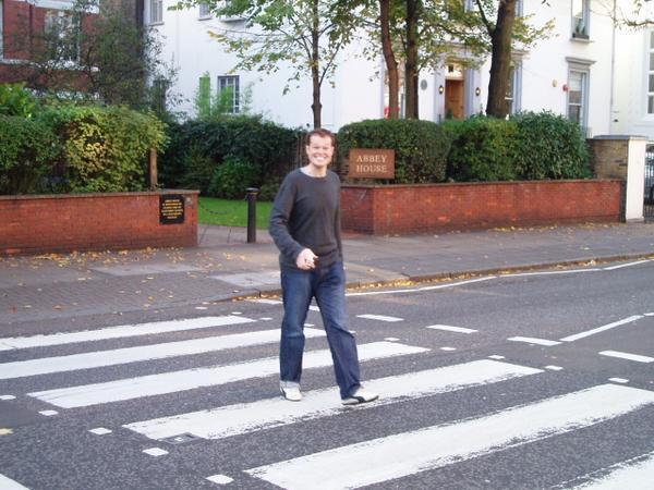 Jon on Abbey Road crossing