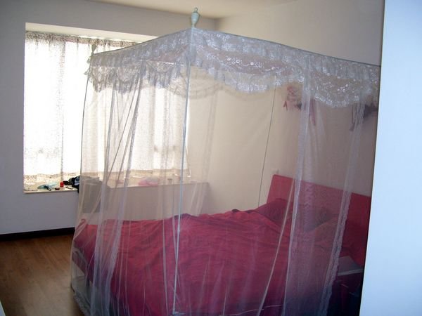 Mosquito net allows us to sleep in peace
