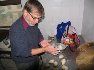 Dividing up the dough