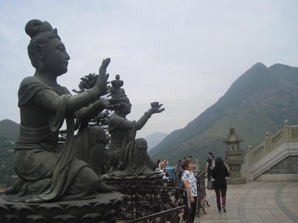 At the base of the big Buddha