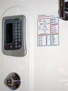 Control panel for our tub and shower!