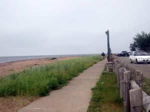 Boardwalk along the beach