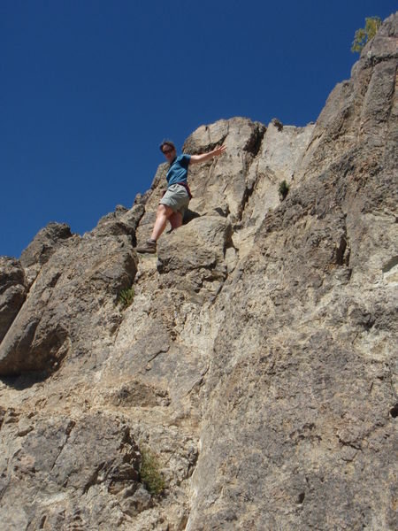 Me doing a little climbing