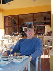 Dain at our lunch spot in Cafayate