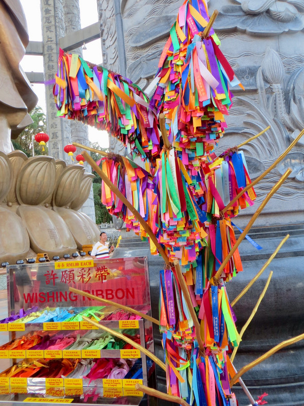 The ‘tree’ for the wish ribbons, Kek Lok Si Temple