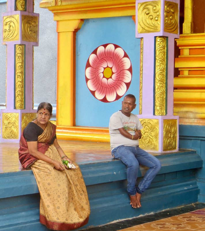 Colour within the Hindu temple in Matale