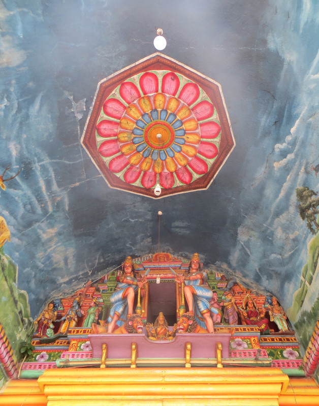 Ceiling art, Arulmihu Sri Muthumariamman Thevasthanram (Hindu temple, Matale)