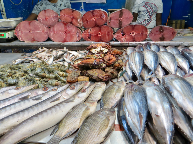Fish for sale at markets in Nuwara Eliya 