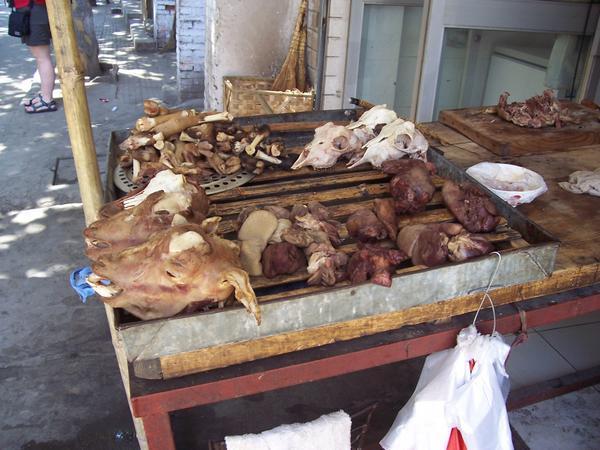 Muslim butcher in Xian