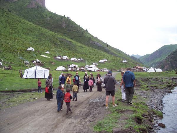 Visiting the nomad village