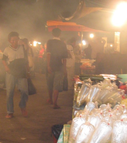 Kota Kinabulu evening food stalls