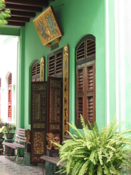 Entrance door at Pinang Perankan Mansion