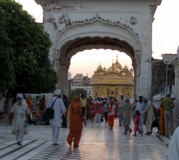 Our first view of The Golden Temple