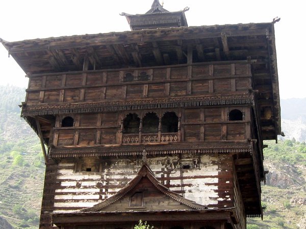 The 7 storey fort/temple in the village above Sangla