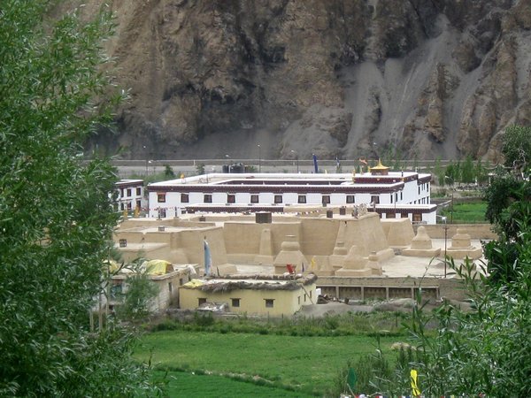 View of monastery from above Tabo