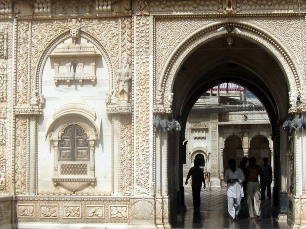 Marble entrance to Rat Temple