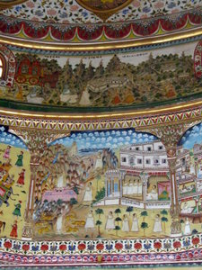 Painting in dome of Jain Temple