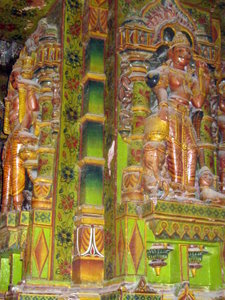 Pillars within Jain temple