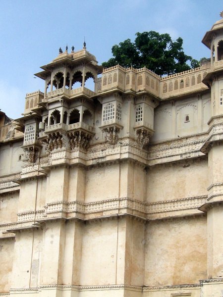 The exterior walls of the City palace