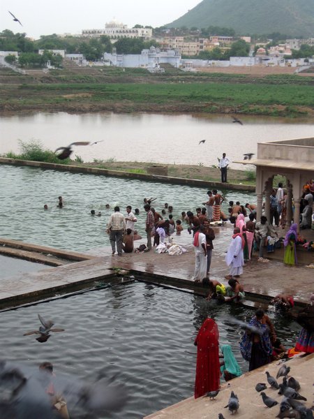 Early morning at the bathing ghats