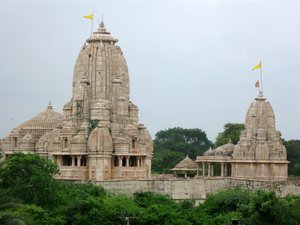 Temple within the fort walls at Chittorgarh