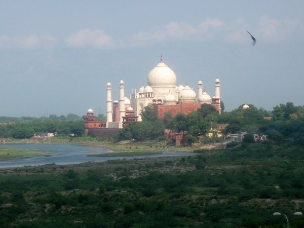 View of Taj Mahal from Agra Fort