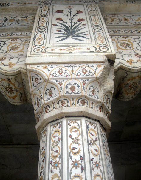 Inlaid marble at the fort